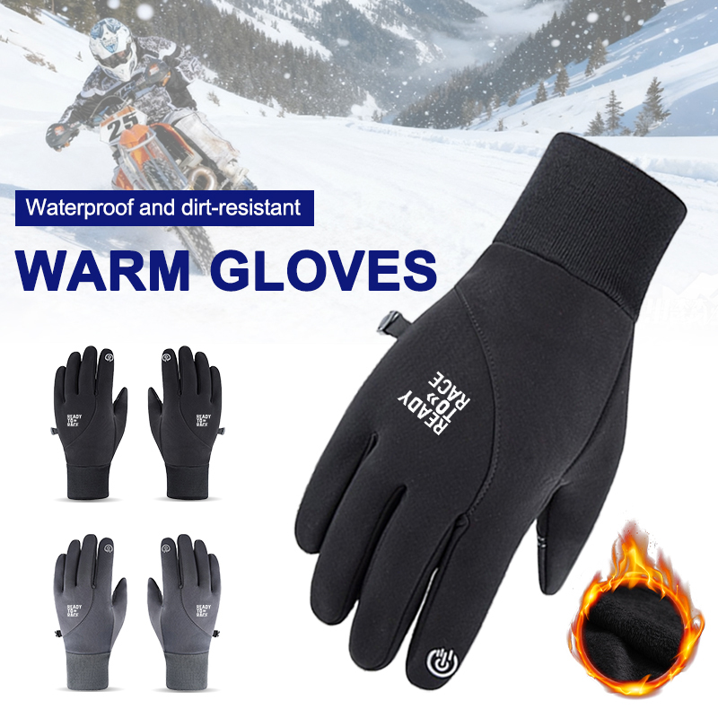 Outdoor Adventure Races - Outdoor Warm Motorcycle Touch Screen Gloves