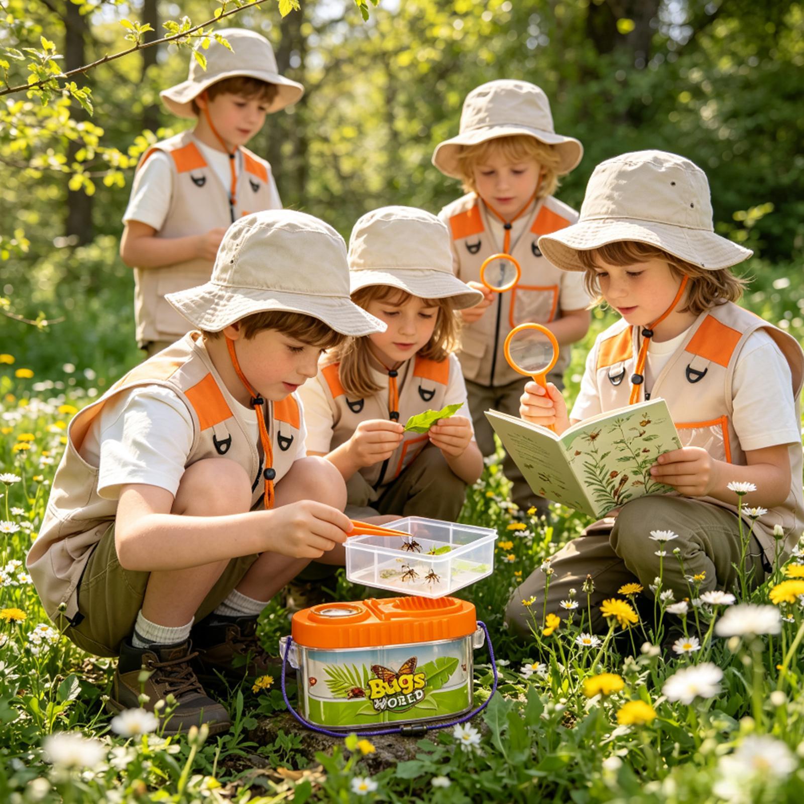 Outdoor Adventure Activities For Kids - Kids Adventure Kit With Magnifying Glass