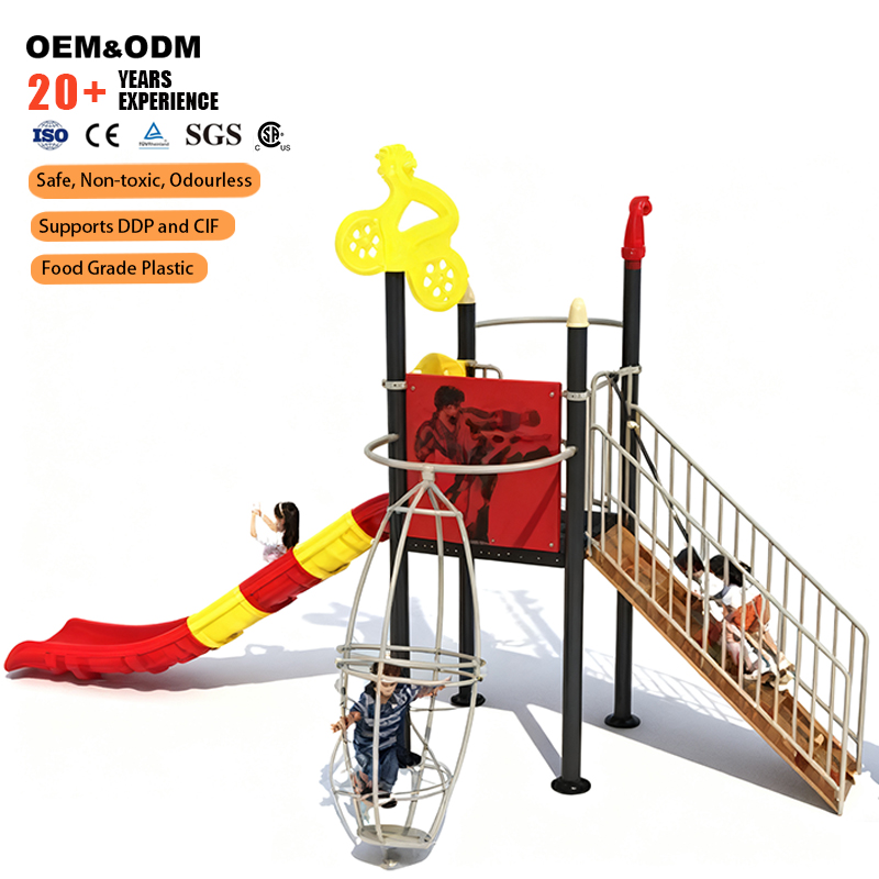 Outdoor Adventure Activities For Kids - 2026 Eco-friendly Plastic-Metal Structure Outdoor Playground