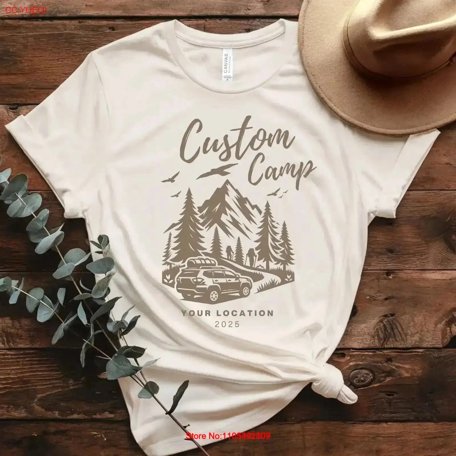 Custom Camp T Shirt with Locat - огляд і ціна Outdoor Adventure Vacations For Families