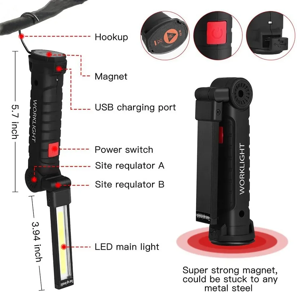 Portable COB LED Flashlight US - огляд і ціна Outdoor Adventurer