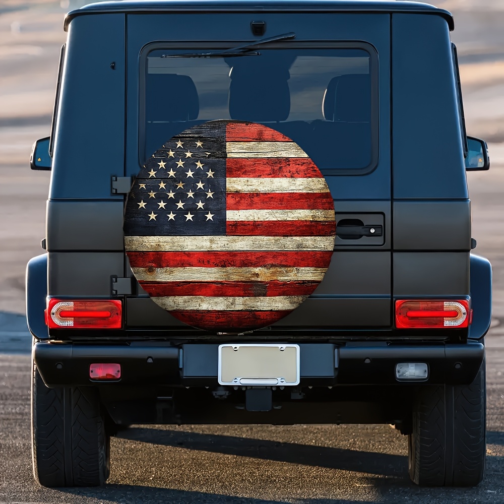 Rustic American Flag Tire Cove - огляд і ціна Outdoor Adventure Jeep