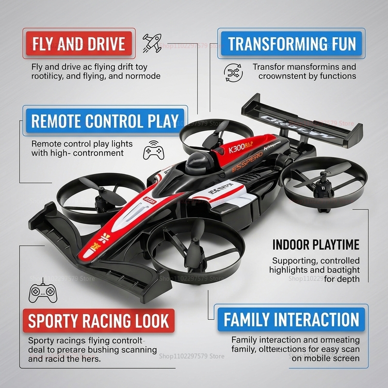 RC UAV Flying Drift Cars 2-in- - огляд і ціна Outdoor Adventure Races