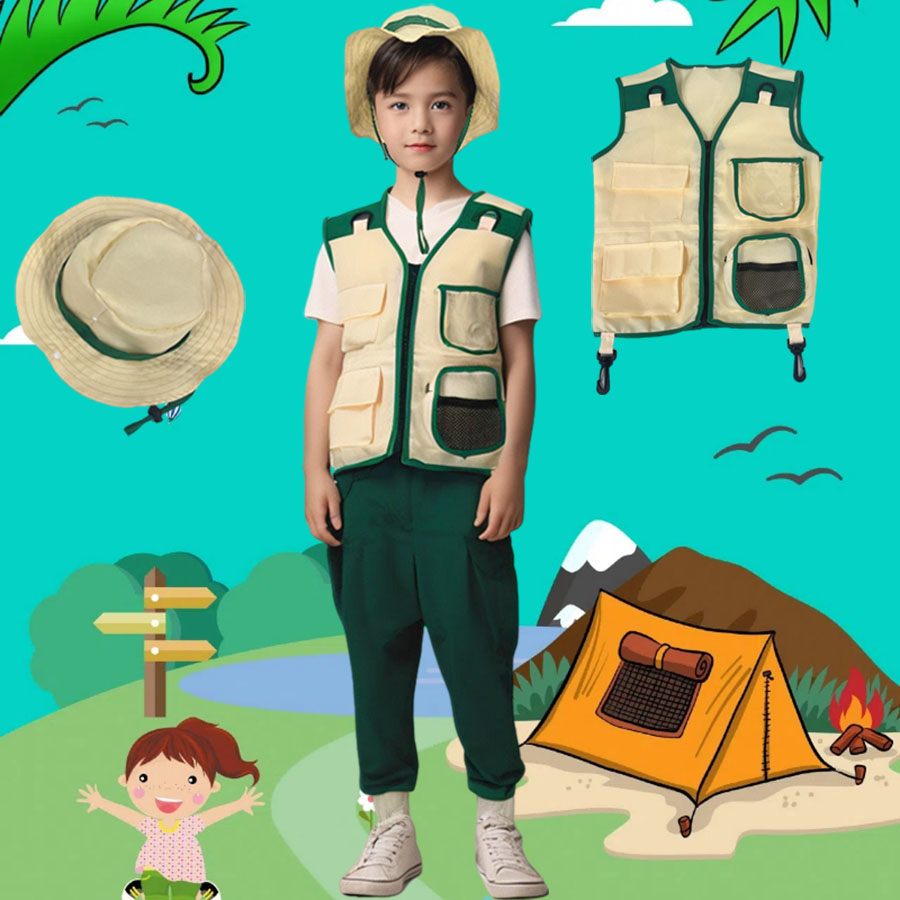 Kids Camping Explorer Vest Hat - огляд і ціна Outdoor Adventure Activities For Kids