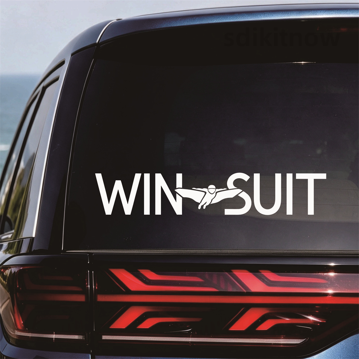 Wingsuit Flyer Vinyl Car Stick - огляд і ціна Outdoor Adventure Jeep