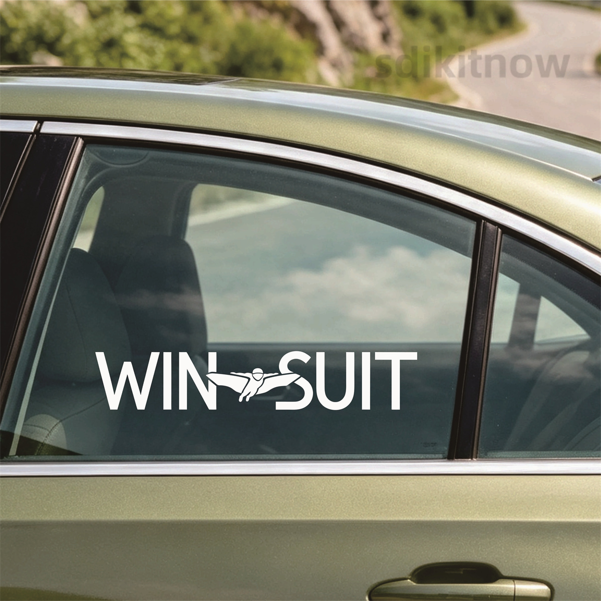 Wingsuit Flyer Vinyl Car Stick - огляд і ціна Outdoor Adventure Jeep