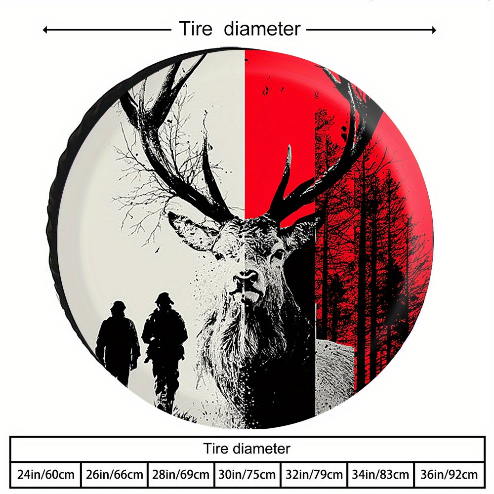 Deer Hunting Scene Tire Cover  - огляд і ціна Outdoor Adventure Jeep