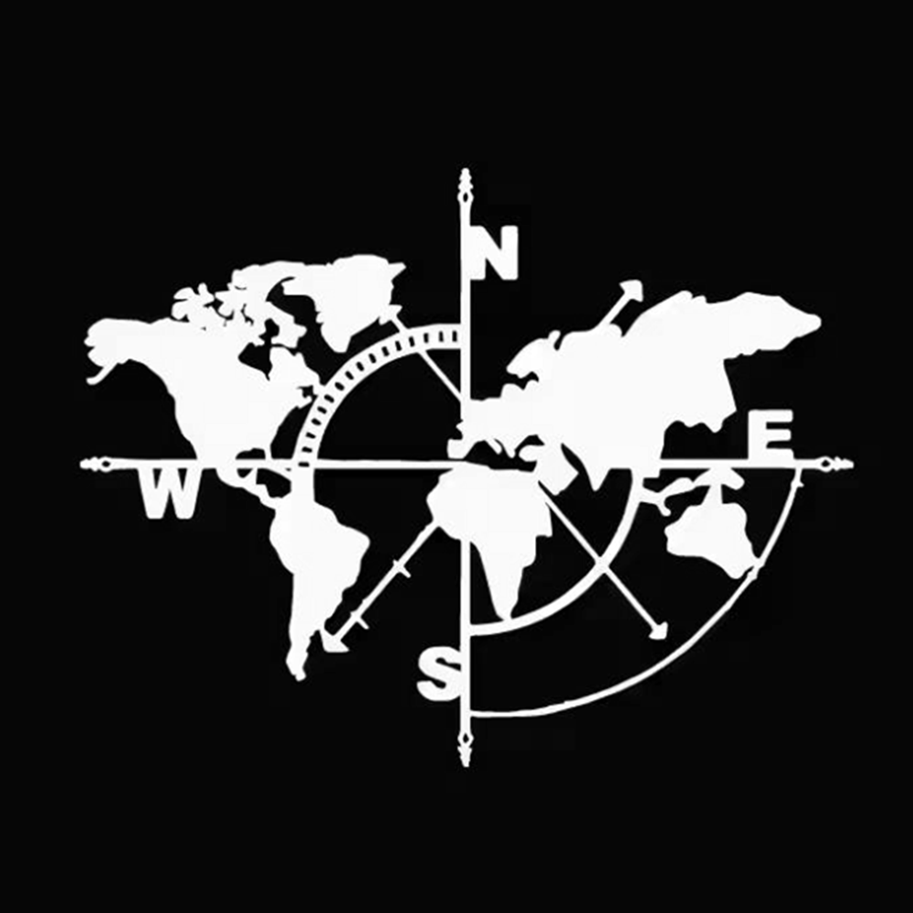 Compass World Map Vinyl Decal, - огляд і ціна Outdoor Adventure Jeep