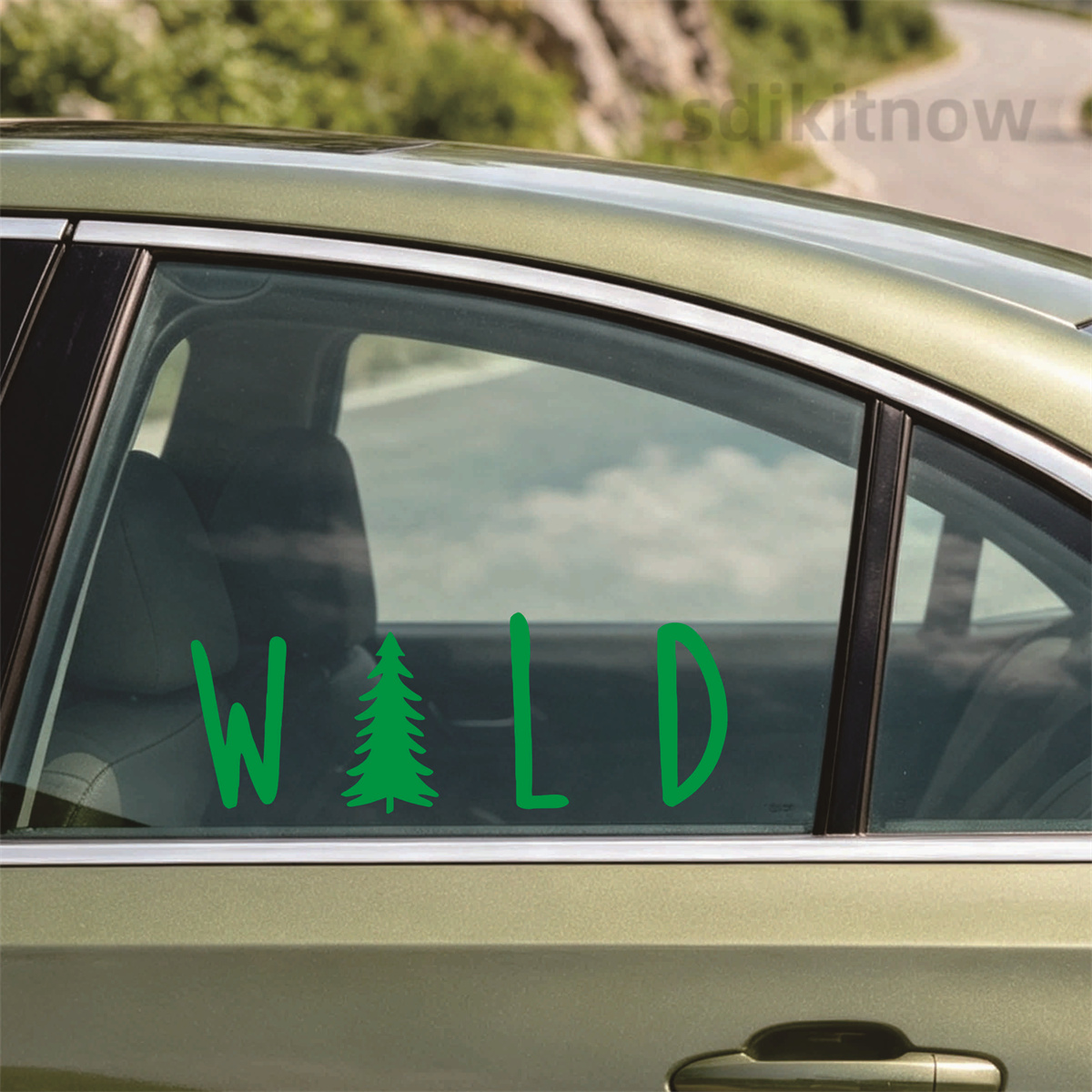 Wild Pine Tree Vinyl Car Stick - огляд і ціна Outdoor Adventure Jeep
