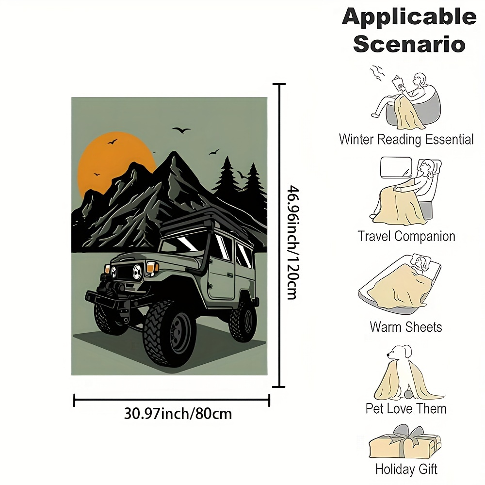 Cozy Camping Jeep Illustration - огляд і ціна Outdoor Adventure Jeep